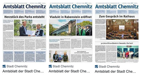 Das Chemnitzer Amtsblatt bei Friseur Belinda